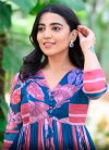 Tew Mix Cotton With Floral Print Long Western Gown Suppliers In India